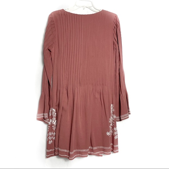 Tularosa Embroidered Boho Dress Women Size Medium - Picture 4 of 16